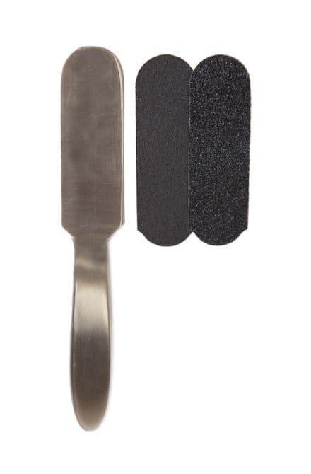 Foot File Stainless Steel - Two Refill Pads