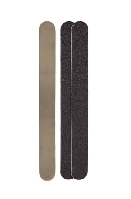 Nail File Stainless Steel - Two Refill Pads 