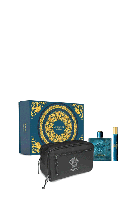 Versace Eros Pour Homme Cof. (Edp 100Ml &  Edp 10Ml & Travel Spy)  VER-EROM7401692