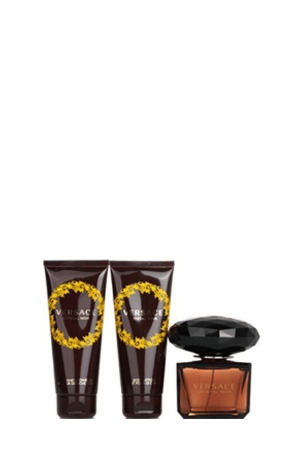 Versace Crystal Noir Cof. (Edt 90Ml &  B&S/Gel 100Ml &  B/L 100Ml & Clutch)  VER-CRYL070692