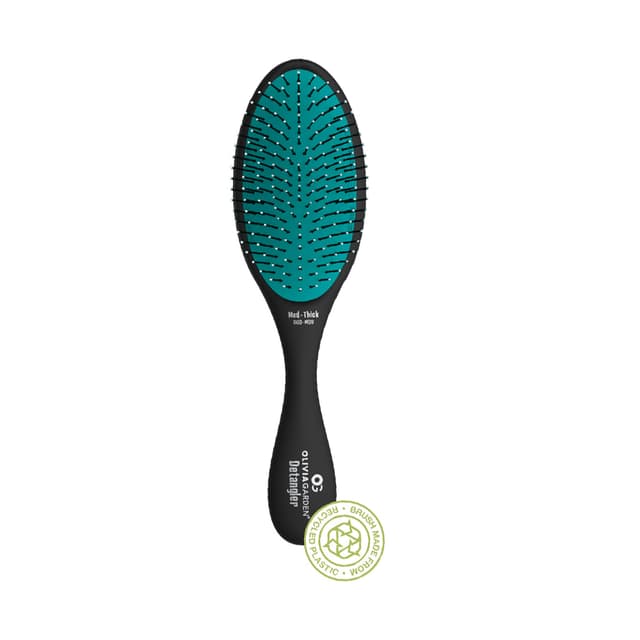 Brush Recycled Plastic Detangler Medium-Thick - Black