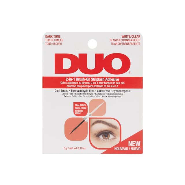 Duo 2-in-1 Brush On Striplash Adhesive Dark & Clear