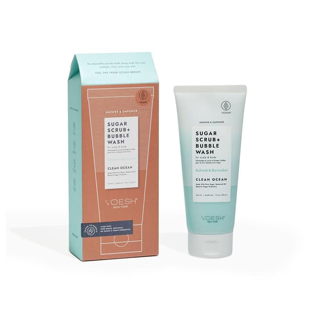 Sugar Scrub+Bubble Wash - Clean Ocean